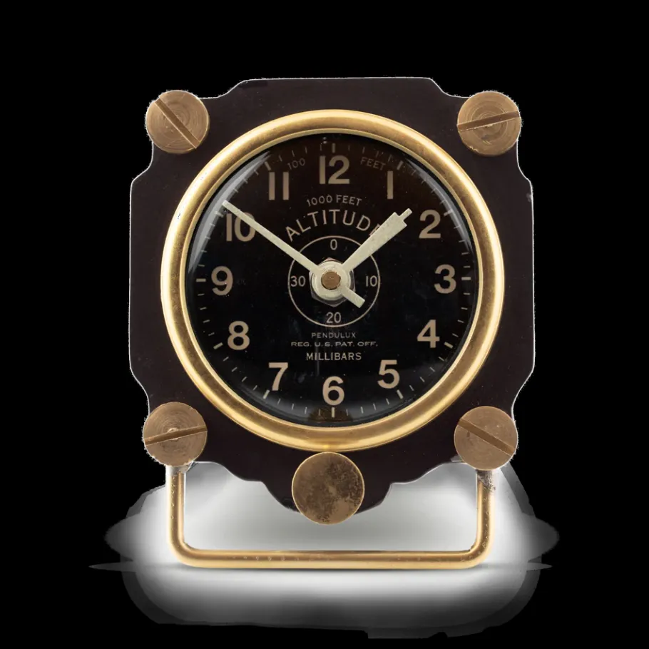 Pendulux Table Clocks|Altimeter Table Clock Black
