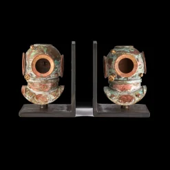 Pendulux Bookends|Diver Helmet Bookends