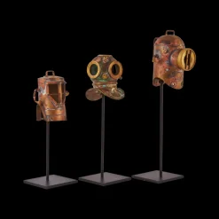 Pendulux Decor|Diver Helmets Replica (Set Of 3)
