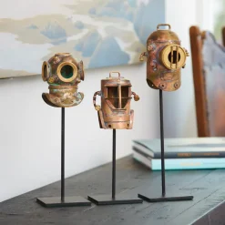 Pendulux Decor|Diver Helmets Replica (Set Of 3)