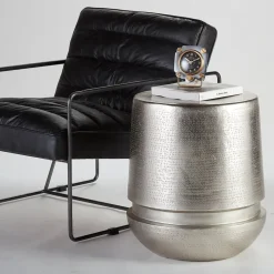 Pendulux Tables|Drum Side Table Antique Brass