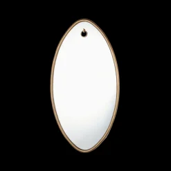 Pendulux Mirrors|Ellipse Mirror Oval Antique Brass
