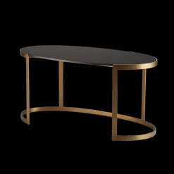 Pendulux Tables|Ellipse Writing Desk Antique Gold