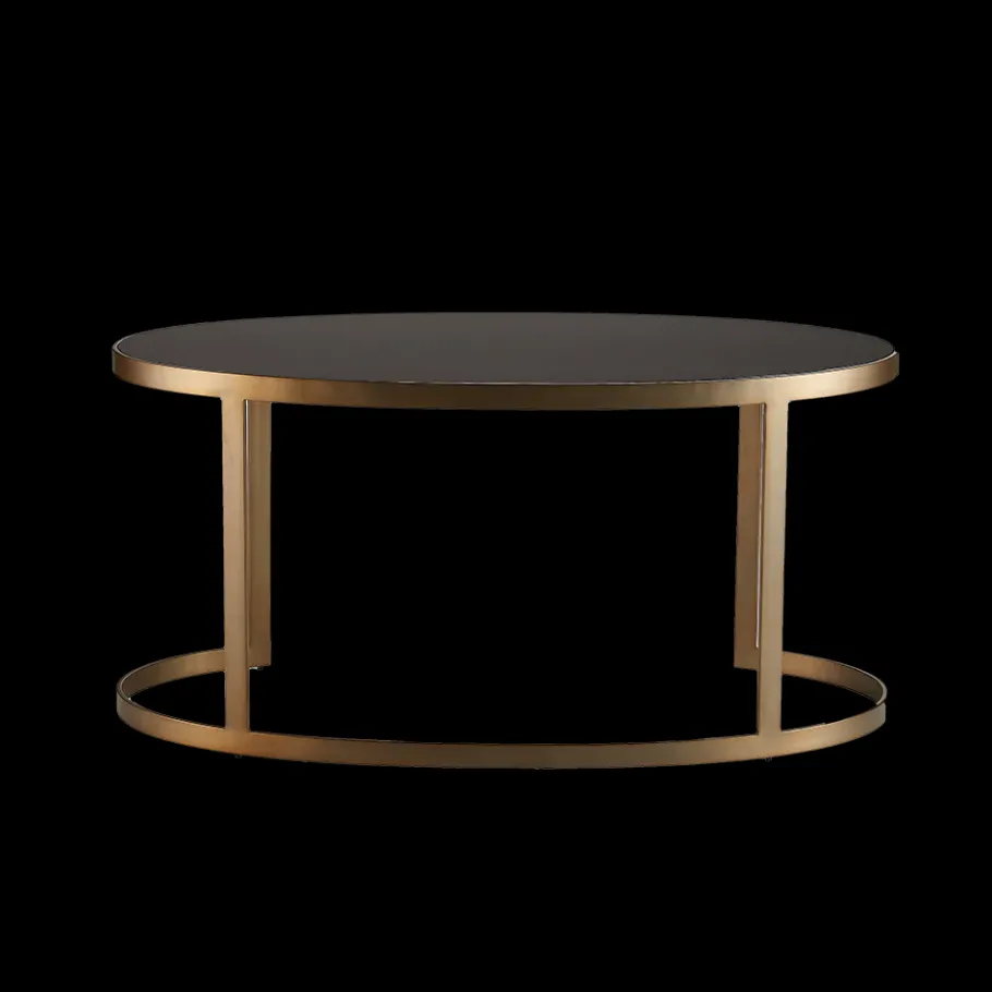 Pendulux Tables|Ellipse Writing Desk Antique Gold
