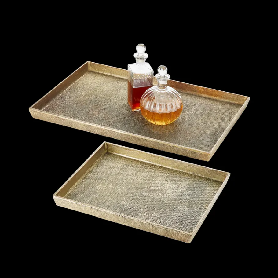 Pendulux Trays/Boxes|Hemp Tray Small Antique Brass