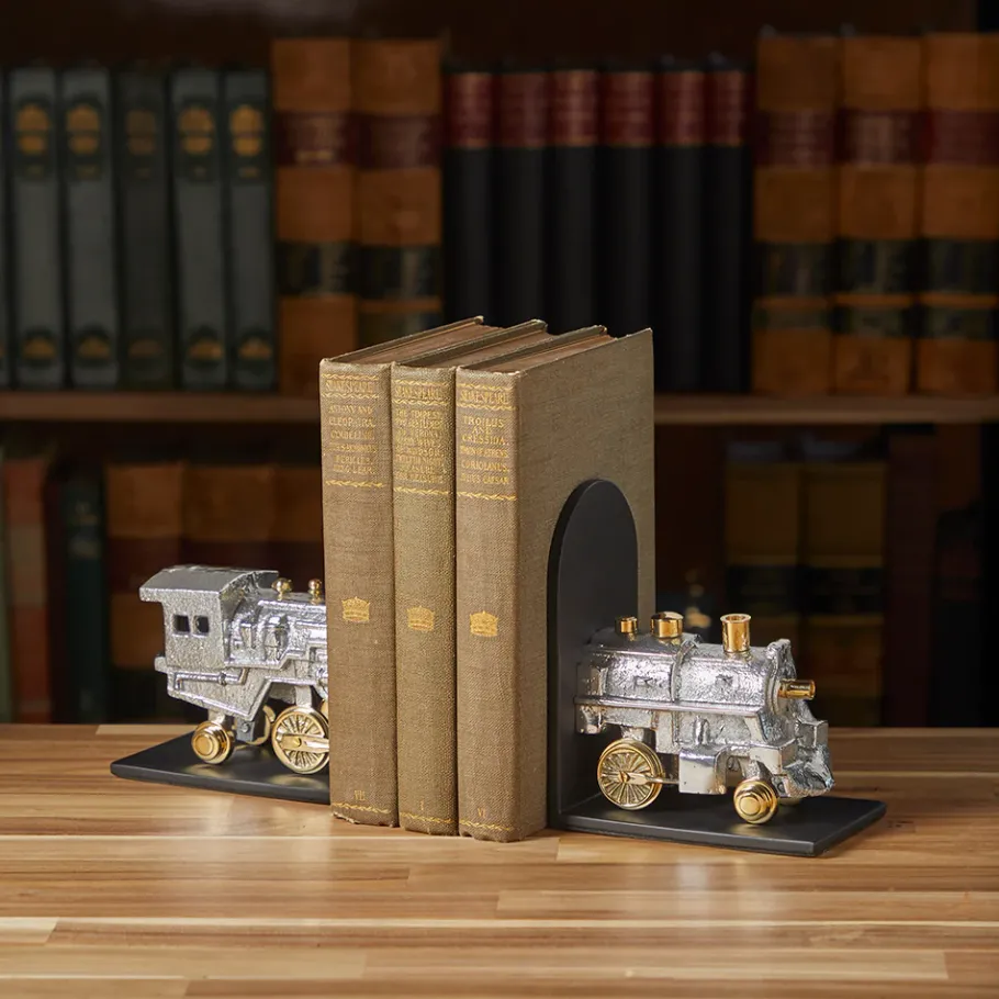 Pendulux Bookends|Locomotive Bookends