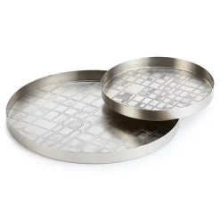 Pendulux Trays/Boxes|Map Tray Small Antique Nickel