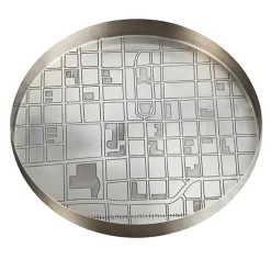 Pendulux Decor|Map Tray Small Antique Nickel