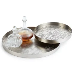 Pendulux Decor|Map Tray Small Antique Nickel
