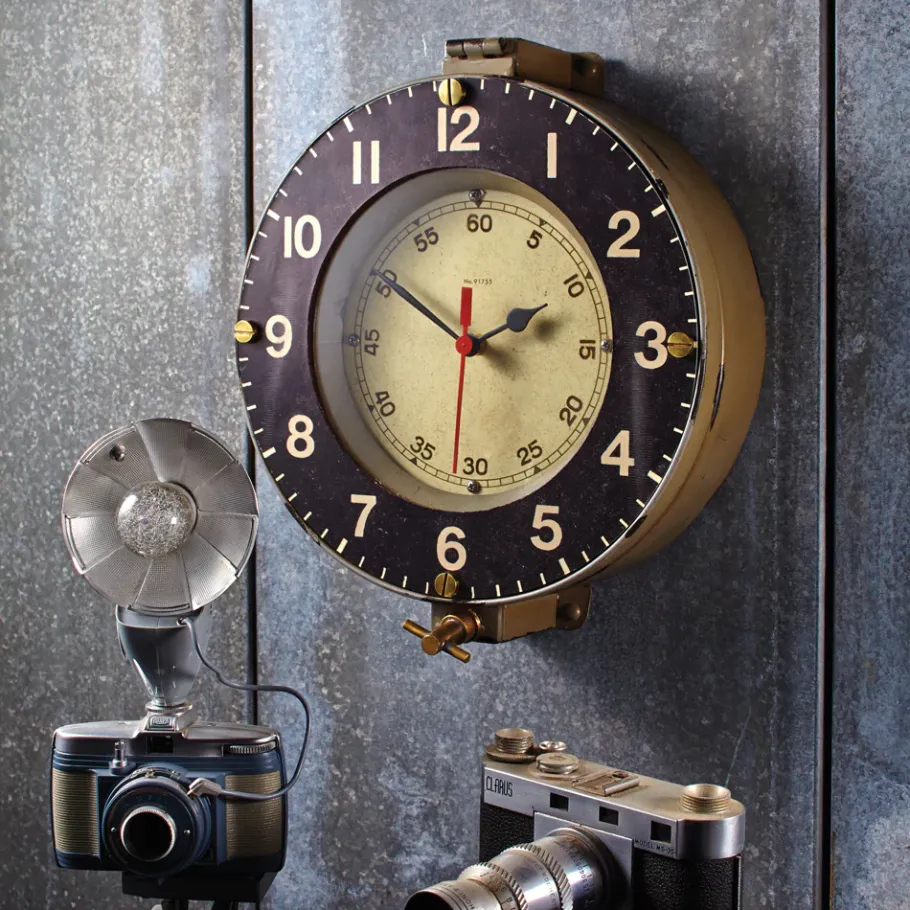 Pendulux Wall Clocks|Marine Wall Clock Gray