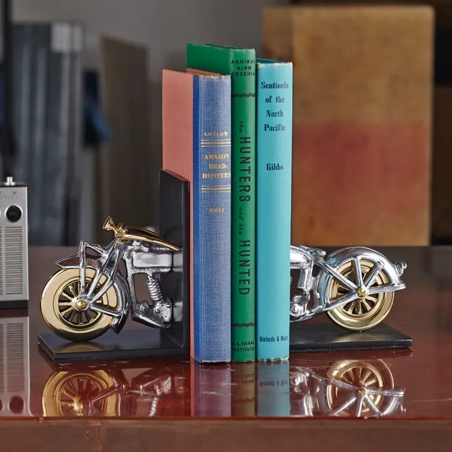 Pendulux Bookends|Motorcycle Bookends Aluminum