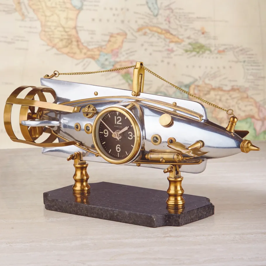 Pendulux Table Clocks|Nautilus Table Clock Aluminum