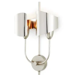 Pendulux Wall Lamps|Quinton Sconce Nickel - Hardwired