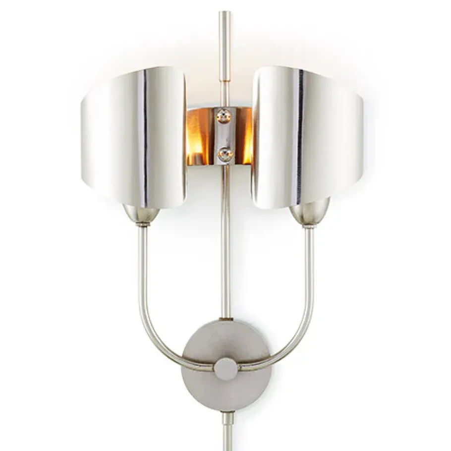 Pendulux Wall Lamps|Quinton Sconce Nickel - Portable