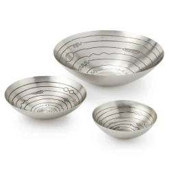 Pendulux Decor|Radar Bowls Nickel - Set Of 3