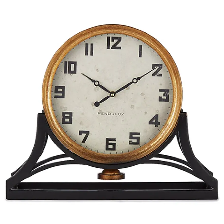 Pendulux Table Clocks|St. Louis Station Clock Gold