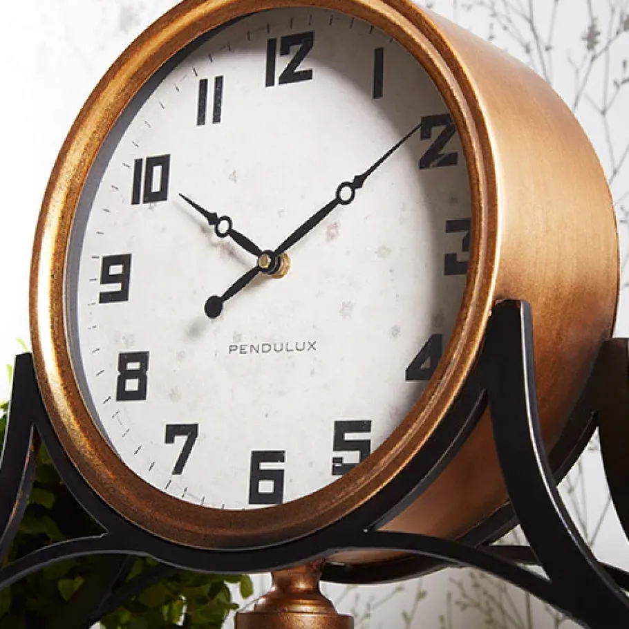 Pendulux Table Clocks|St. Louis Station Clock Gold