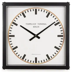 Pendulux Wall Clocks|Tempelhof Terminal Clock Black