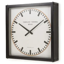 Pendulux Wall Clocks|Tempelhof Terminal Clock Black