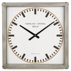 Pendulux Wall Clocks|Tempelhof Terminal Clock Grey