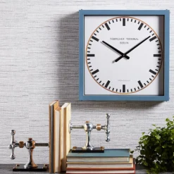 Pendulux Wall Clocks|Tempelhof Terminal Clock Blue