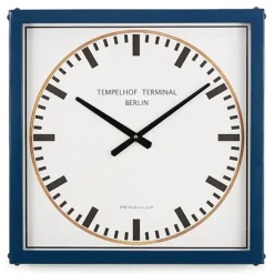 Pendulux Wall Clocks|Tempelhof Terminal Clock Blue