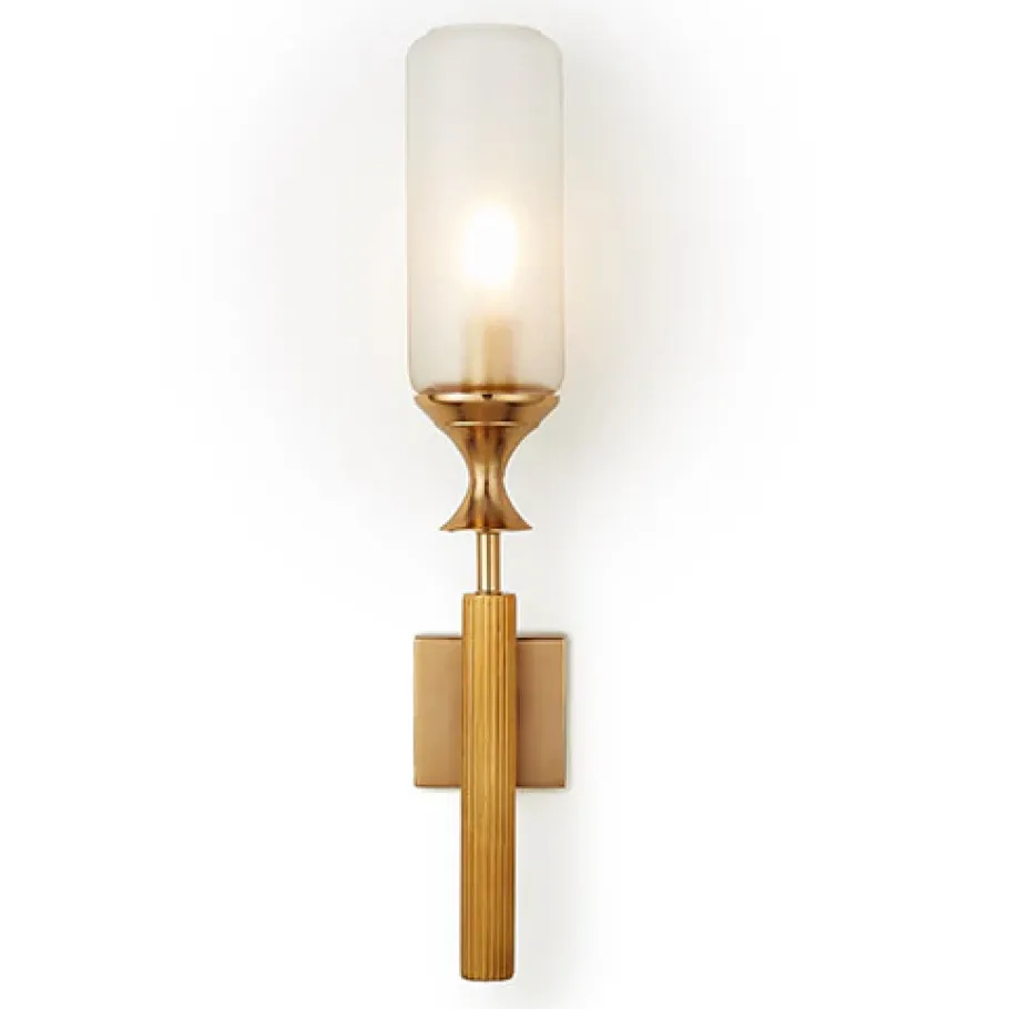 Pendulux Wall Lamps|Torch Sconce Brass - Hardwired