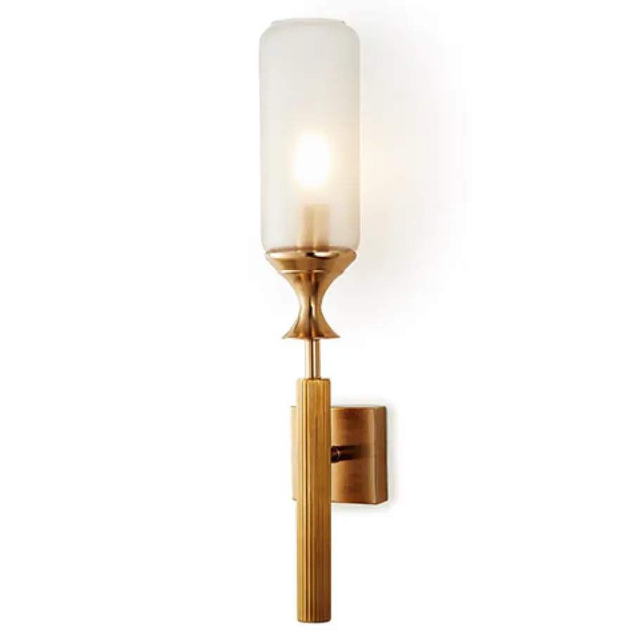 Pendulux Wall Lamps|Torch Sconce Brass - Hardwired